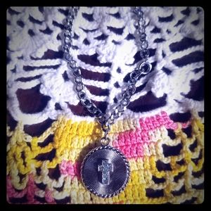 Vintage Round CZ Cross Charm Pendant Bracelet